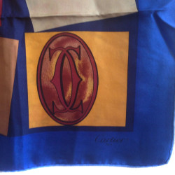 CARTIER vintage silk scarf