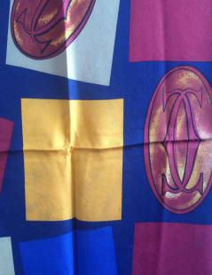 CARTIER vintage silk scarf