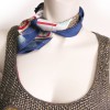 Foulard "Gavroche" HERMES "Feux d'artifice" en soie 