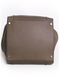 Bag "phantom square" CELINE leather oakum and blue borders