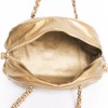 CHANEL gold leather aged "bowling" bag