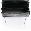 Kelly 32 HERMES leather bag exotic black vintage porosus