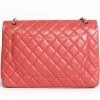 Maxi Jumbo CHANEL coral smooth lambskin bag