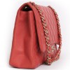 Maxi Jumbo CHANEL coral smooth lambskin bag