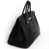 Birkin 40 HERMES black calf epsom leather