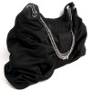 Sac CHANEL en satin de soie noir