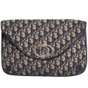 CHRISTIAN DIOR vintage blue monogram wallet