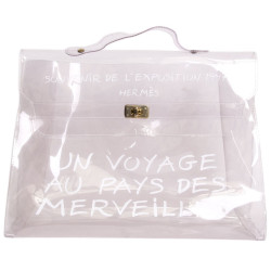 Sac "Kelly"  "Voyage au pays des merveilles"  HERMES - souvenir de l'exposition 1997