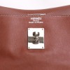 Kelly Relax HERMES leather bag smooth Fawn silkim