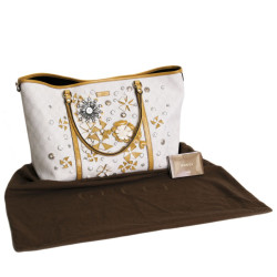 Sac  cabas GUCCI en cuir et toile enduite