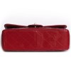 CHANEL Jumbo red patent leather bag