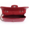 CHANEL Jumbo red patent leather bag