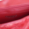 CHANEL Jumbo red patent leather bag