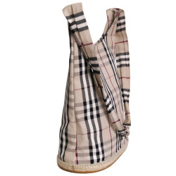 Sac besace BURBERRY en toile imprimé tartan