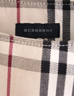 Sac besace BURBERRY en toile imprimé tartan