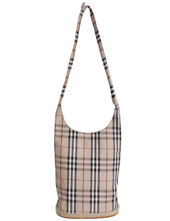 Sac besace BURBERRY en toile imprimé tartan