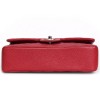 Timeless CHANEL red caviar leather bag