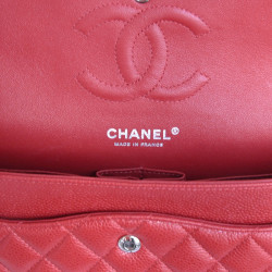 sac Timeless  CHANEL en cuir caviar  rouge 