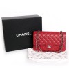 sac Timeless CHANEL en cuir caviar rouge 