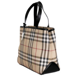 Sac aczc pochette BURBERRY toile tartan