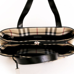 Sac aczc pochette BURBERRY toile tartan