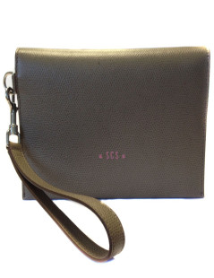 Cover CÉLINE grained leather taupe