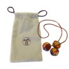 "Petit H" collier Hermes en cuir et foulards multicolores