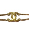 Bracelet CHANEL CC doré avec sigle "5"