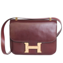 Red box: Vintage Leather HERMES Constance bag