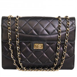 Navy Blue quilted lambskin CHANEL bag