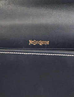 Sleeve YVES SAINT LAURENT blue box leather