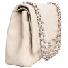 CHANEL jumbo caviar beige leather Maxi bag