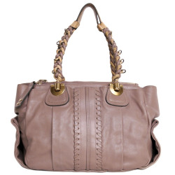 sac CHLOE en cuir rose poudré