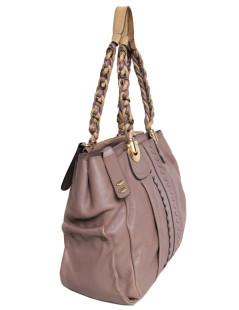 Sac CHLOE en cuir rose poudré