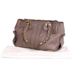 sac CHLOE en cuir rose poudré