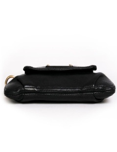 MARC JACOBS pouch in black grained leather