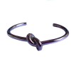 bracelet jonc "knot" CELINE Taille XS violet verni