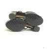 Sandals platform "Fence" CHANEL T39.5 black box set with Golden nails