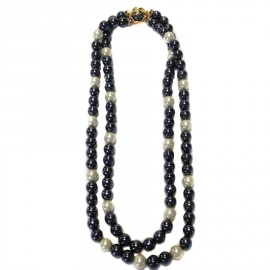 Collar Couture CHANEL double ranks beads