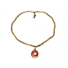 Necklace Chanel Golden mesh and medallion pattern chain star