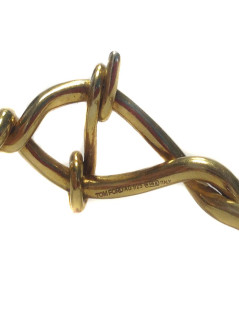 bracelet "twisted" TOM FORD taille S en vermeil modèle barbelés