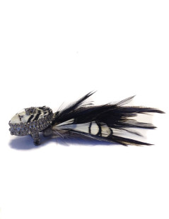 CHANEL feather brooch