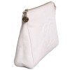 Zipped wallet CHANEL grained leather white