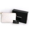 Zipped wallet CHANEL grained leather white