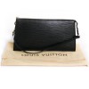 LOUIS VUITTON black epi leather pouch