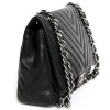 Black CHANEL quilted leather bag