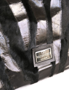 Bag Tote VALENTINO foal and black patent