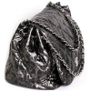 Sac jumbo CHANEL plastique bicolore noire et gris