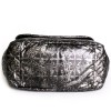 Sac jumbo CHANEL plastique bicolore noire et gris