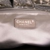 Black and grey canvas two-tone CHANEL jumbo bag